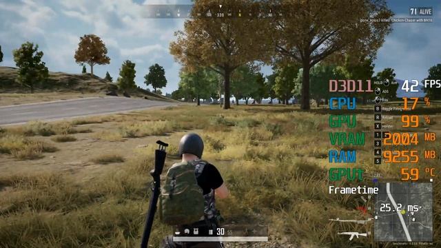 GeForce GT 1030 -- AMD Ryzen 5 3600 -- PUBG FPS Test смотреть онлайн