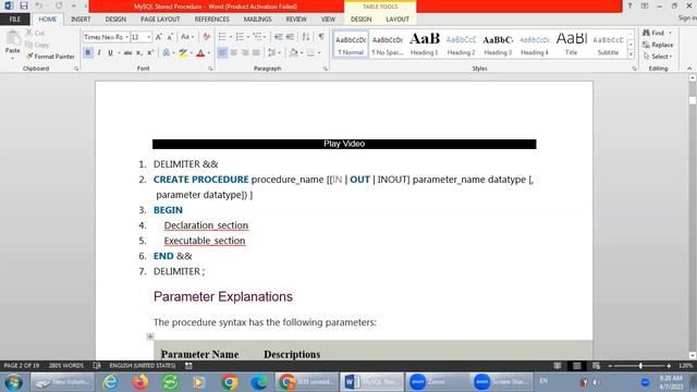 25_MySQL Stored Procedure смотреть онлайн