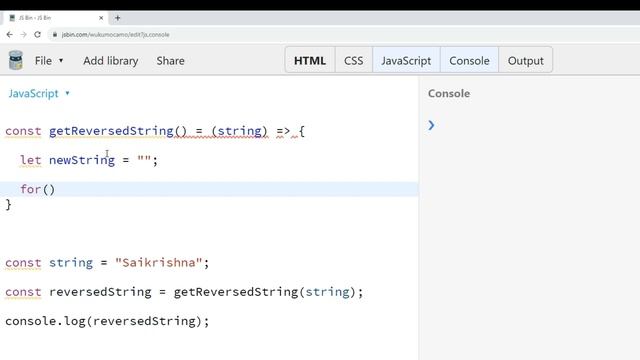 How to reverse a string in javascript | 100Day JS challenge - Part 15 смотреть онлайн