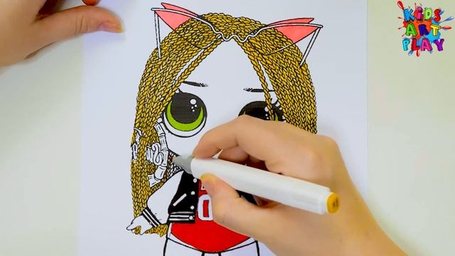 LOL OMG Doll Swag Baby Coloring Book Page смотреть онлайн