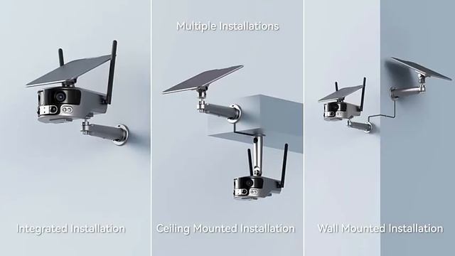 8mp 4K HD Panoramic Dual Camera Outdoor Binocular WiFi 4G Solar Cctv Camera