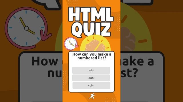 HTML QUIZ - How can you make a numbered list? смотреть онлайн