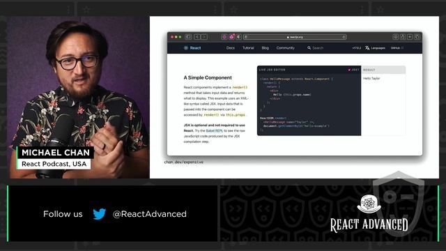 The Worlds Most Expensive React Component & How to Stop Writing It – Michael Chan, React Advanced смотреть онлайн
