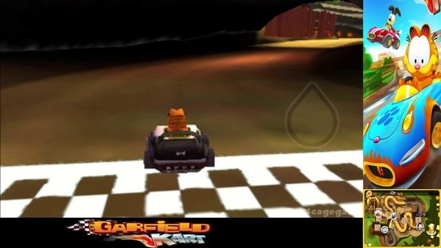 Garfield Kart - Ice-Cream Cup 150cc & Credits - Gameplay Walkthrough Part 4 [ 3DS ] смотреть онлайн