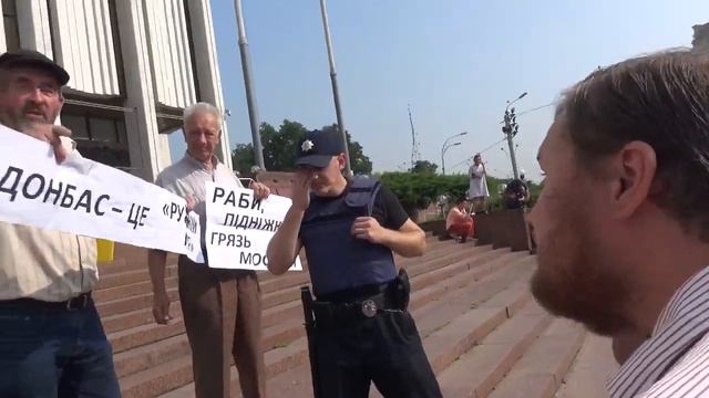 Крестный ход Украинской православной церкви МП на Европейской площади. смотреть онлайн