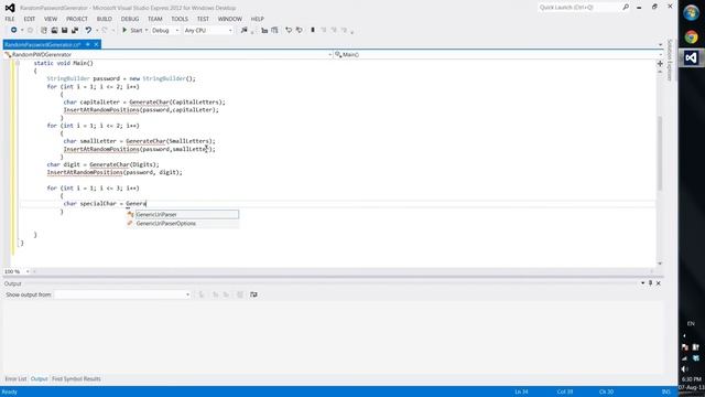 C# - Random Password Generator смотреть онлайн