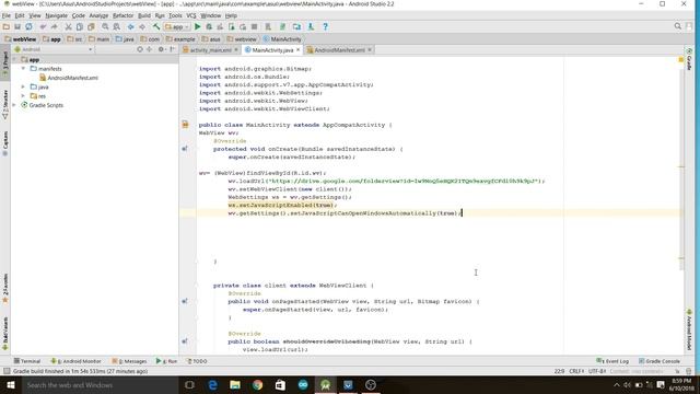 How to open google drive folders in an android app using webview in android studio? смотреть онлайн