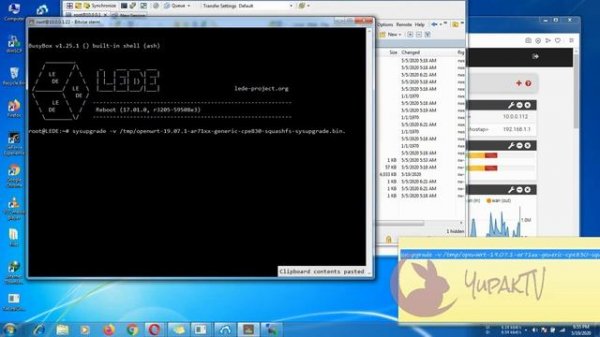 Openwrt 19 upgrade firmware using ssh terminal CLI ( Tutorial ) 2020