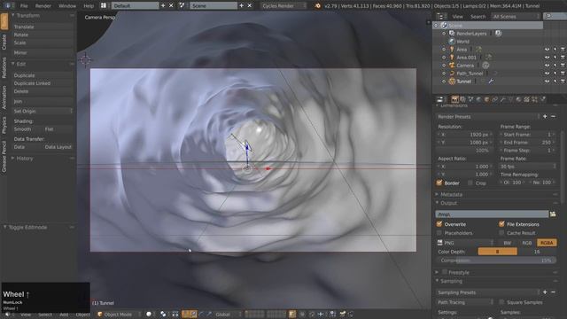 How to make a creepy tunnel in Blender смотреть онлайн