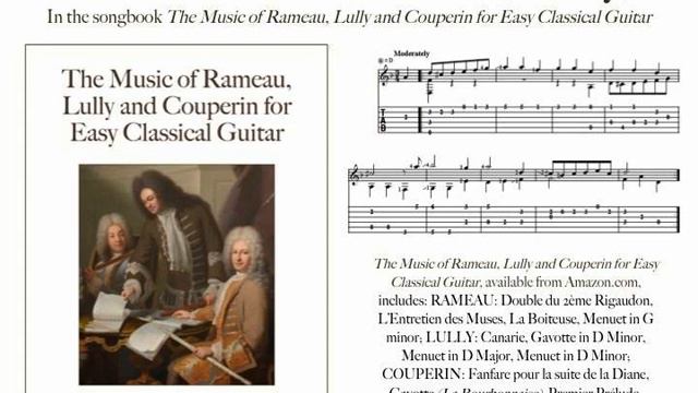 Lully's Menuet in D Minor (easy classical guitar) смотреть онлайн