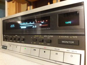 Стерео кассетная дека Sony TC-K555 с 3 головками и двойным стержнем из Японии-1981-1982-год