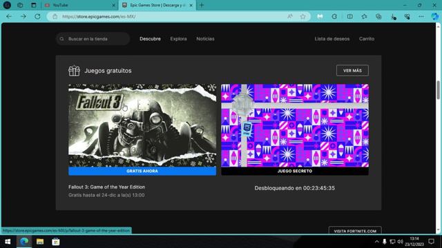 Juego GRATIS Epic Games Navidad 2023 #5 | Fallout 3 Game Of The Year Edition смотреть онлайн
