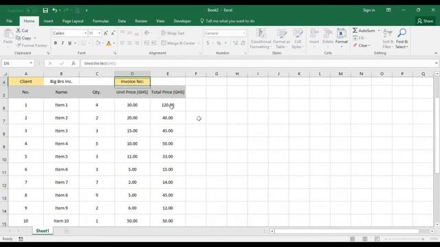 Part 2 - How To Create an Automated Invoice/ Receipt - Excel 2016 смотреть онлайн