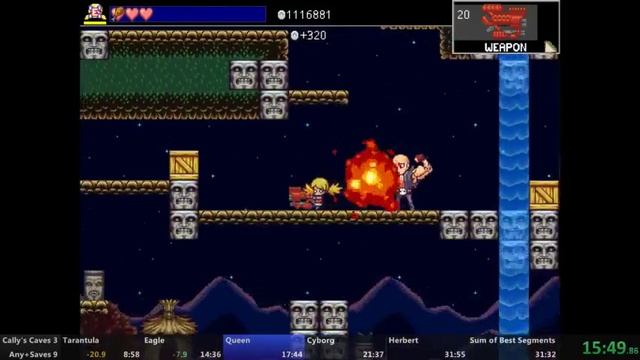 Cally's Caves 3 Any+Saves Speedrun 31:47 PB смотреть онлайн