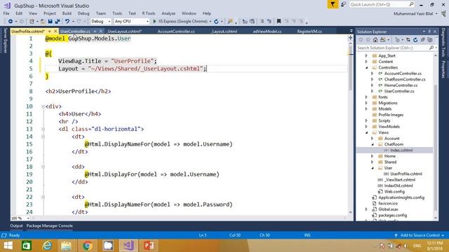 Manage current logged In User profile in ASP.NET Part 6 смотреть онлайн