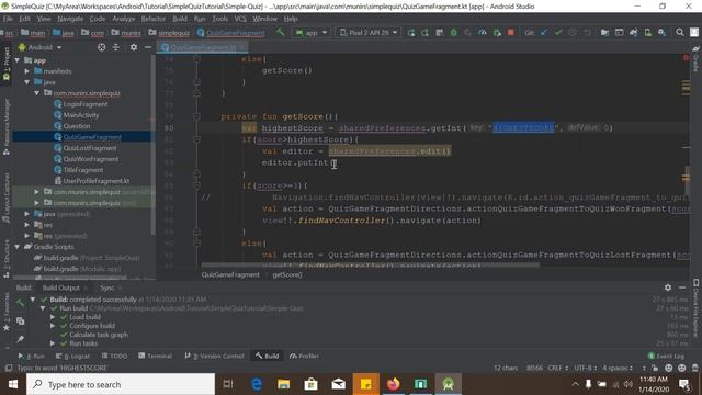 Simple Quiz App- Android Shared Preferences-store data using shared preferences tutorial смотреть онлайн