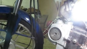 Китайский мопед Альфа Совмещение меток на звездочках