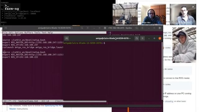 farm robot live stream 06: ROS support demo смотреть онлайн