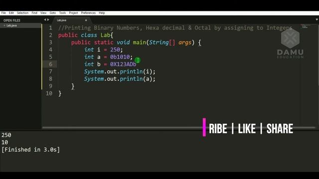 Assign Octal, Binary, Hexa Decimals to Int In #CoreJava | | Core Java Programs with Output | #Java смотреть онлайн