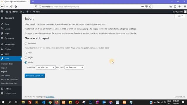 Export Posts, Pages, Media to Other Platform in wordpress - WordPress Tutorial in Hindi Part-25 смотреть онлайн