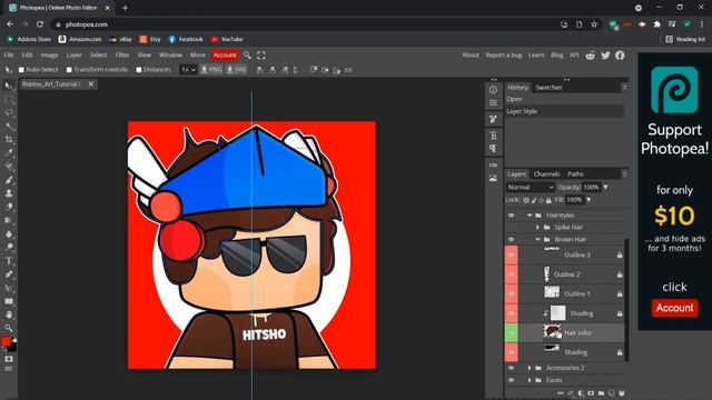 How To Make A Roblox Art Profile Picture! смотреть онлайн