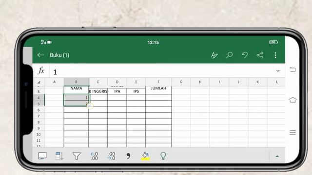Cara membuat Nomor urut otomatis di tabel Excel hp android смотреть онлайн