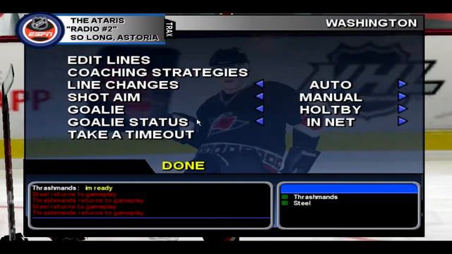 NHL04 EAPHL #12 #regular season Thrashmands(Washington) - Steel(Carolina) смотреть онлайн