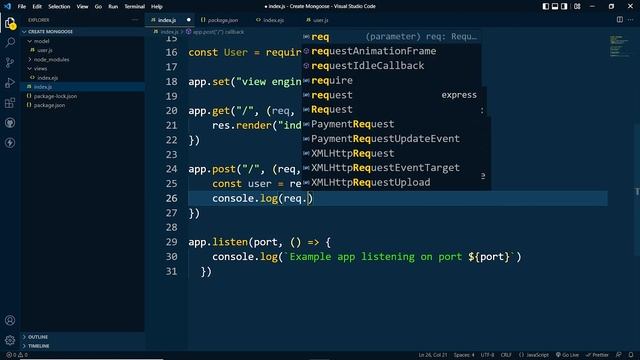 Save Data to Database using Mongoose Js |Express, Ejs & Mongoose | Backend Web Development #31 смотреть онлайн