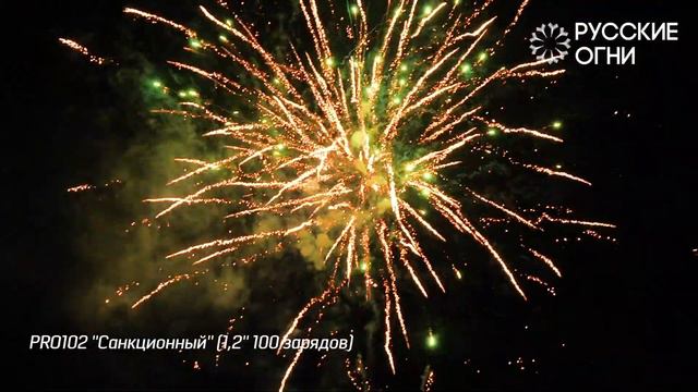 Батарея салютов PRO102 ''Санкционный'' 1,2'' 100 зарядов смотреть онлайн