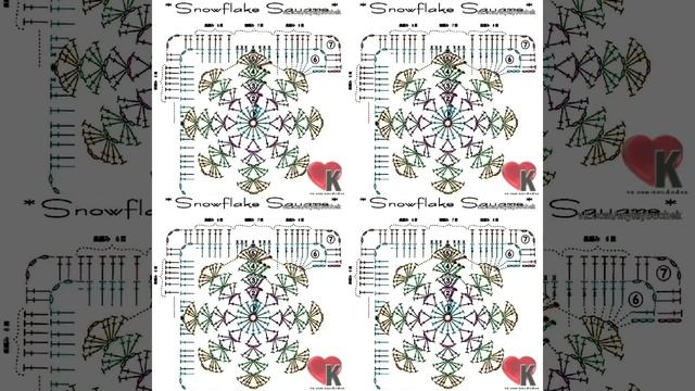 Новогодняя прихватка вязаная крючком+схема!Как связать снежинку смотреть онлайн