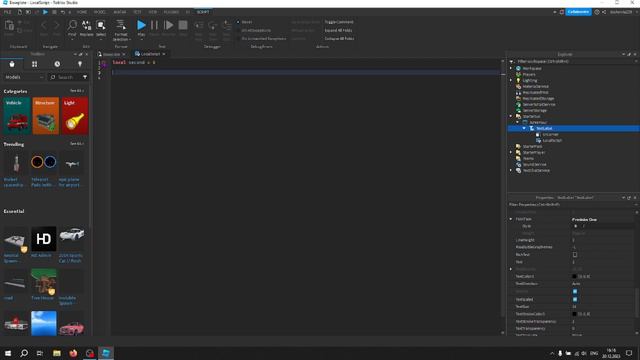Урок 11 как сделать таймер в Roblox studio смотреть онлайн