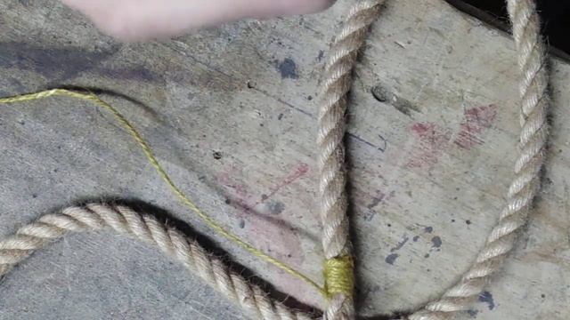 Наложение марки на конец каната. / sailmakers whipping смотреть онлайн