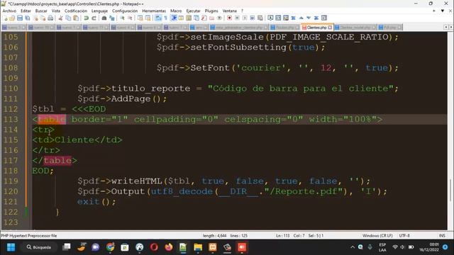 Generar código de barra EAN13 y C128 usando CodeIgniter 4 y la librería TCPDF смотреть онлайн