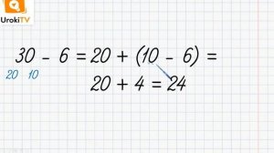 Случаи вычитания 30 – 7. Математика 2 класс