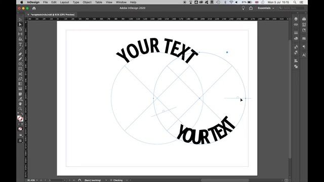 How To Wrap Text Around A Circle In InDesign CC смотреть онлайн
