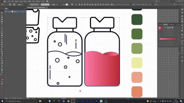 Adobe Illustrator Cc 2021 -  Glass Illustrator Tutorial.