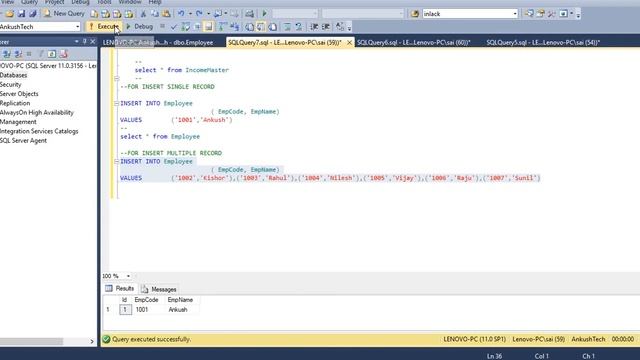 Create multiple tables with a relationship primary key , foreign key and join multiple tables смотреть онлайн