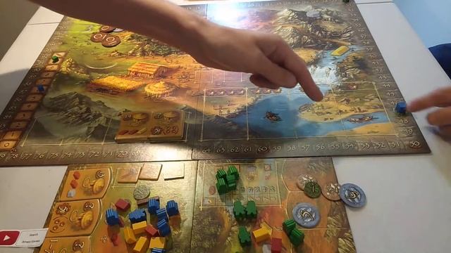Stone Age ending Playthrough - modern classic board game * Amass Games * HD top 10 worker placement смотреть онлайн