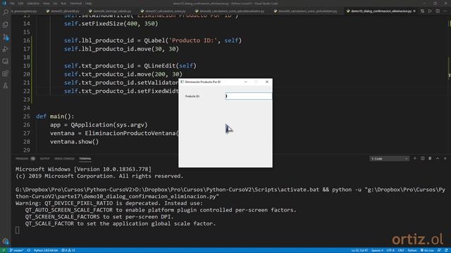 Python Curso V2: 406 2/3 Diálogo de Confirmación para Eliminar un Producto usando QMessageBox смотреть онлайн
