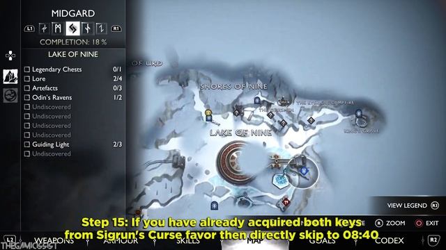 How To Unlock Tyr's Statue Shield Gate Door Puzzle In Lake Of Nine Midgard God Of War Ragnarok Guid