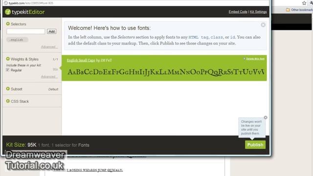 Typekit Custom Fonts смотреть онлайн