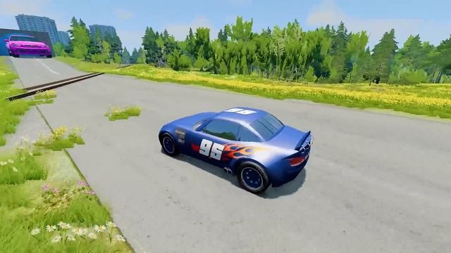 Big & Small Car Mods vs Stairs and Portal Trap - BeamNG.Drive смотреть онлайн