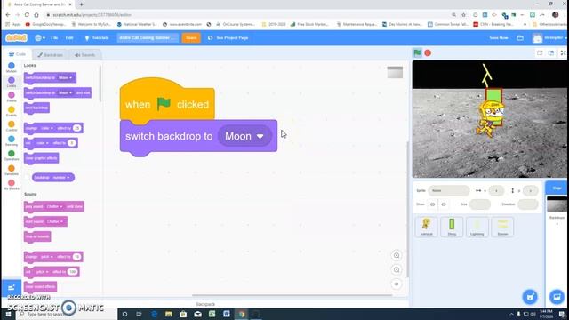 Astrocat Coding Banner, Stage and Lightning смотреть онлайн