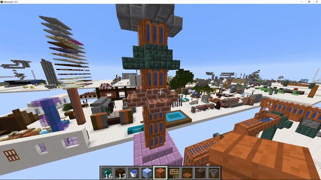 🌴Acacia Trapdoor Item Transportation, Minecraft 1.14+ vanilla pipes! смотреть онлайн