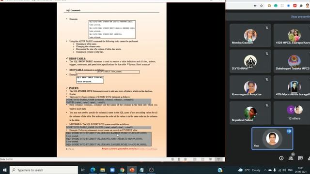 Implementation of SQL Commands || Live class in Telugu & English смотреть онлайн