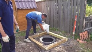 Установка дачной душевой кабины под ключ в Новосибирске.