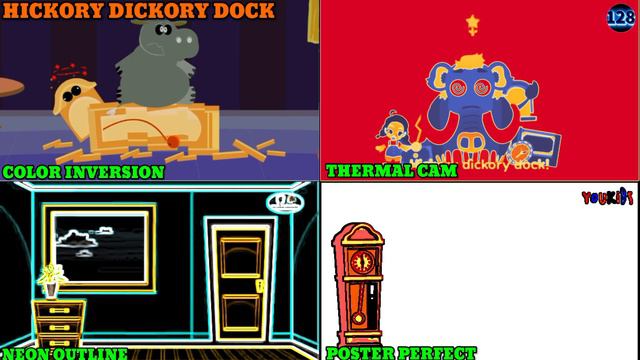 HICKORY DICKORY DOCK || HIPPO VS MAMMOTH || BREAKINH THE CLOCK PARTY || 4 AMAZING EFFECTS смотреть онлайн