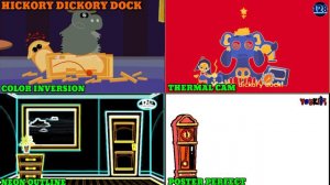 HICKORY DICKORY DOCK  || HIPPO VS MAMMOTH || BREAKINH THE CLOCK PARTY || 4 AMAZING EFFECTS