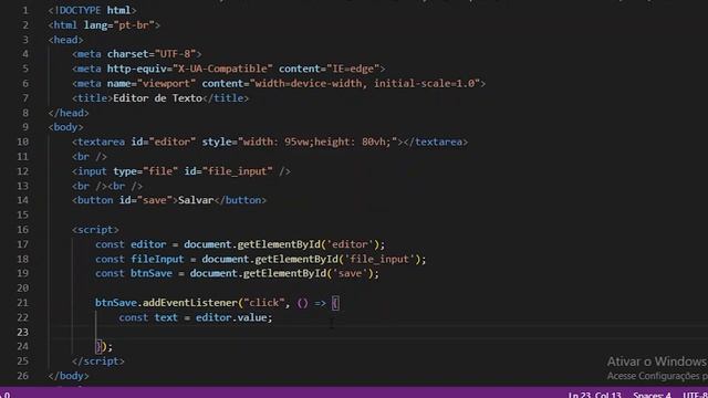 EDITOR DE TEXTO SIMPLES - HTML E JAVASCRIPT смотреть онлайн