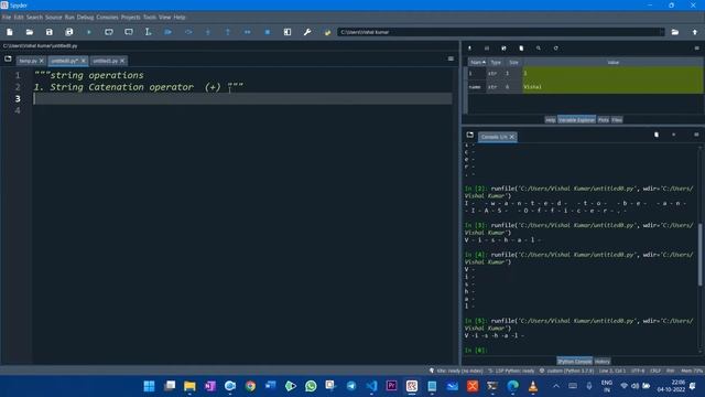Traverse a string |in python | class 12 python | class 12 computer science in hindi | Vishal Kumar смотреть онлайн